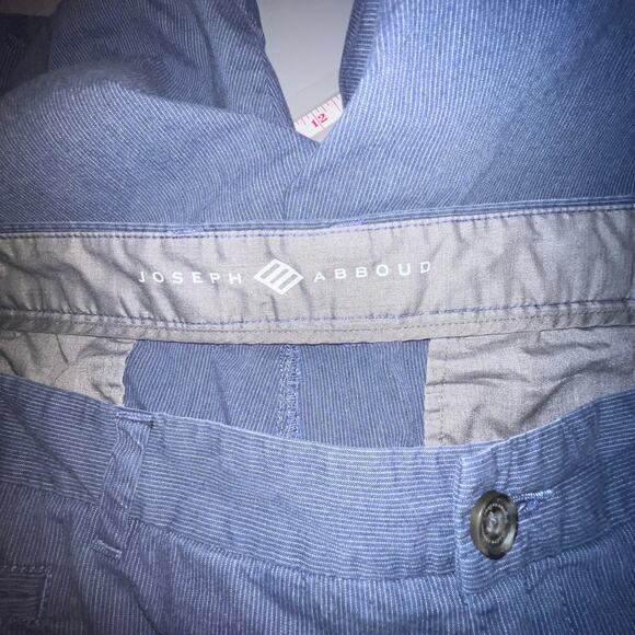Joseph Abboud men’s size 40 blue, white textured micro striped Chino shorts - Picture 6 of 8